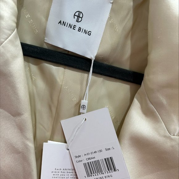 ANINE BING Donne Silk Blazer (NWT) - Picture 4 of 6